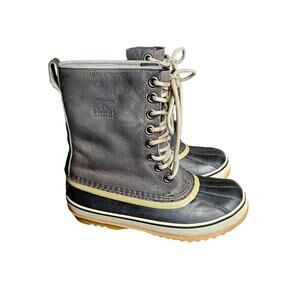 Sorel Premium Lined Waterproof Duck Boot Size 7 Lace Up Outdoor Gorpcore Classic